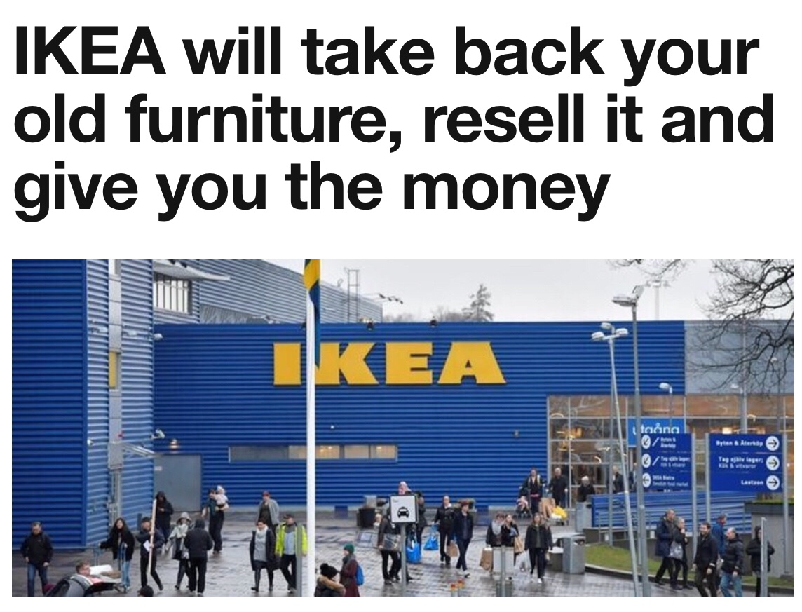 Ikea Will Take Back Your Old Furniture Resell It And Give You The